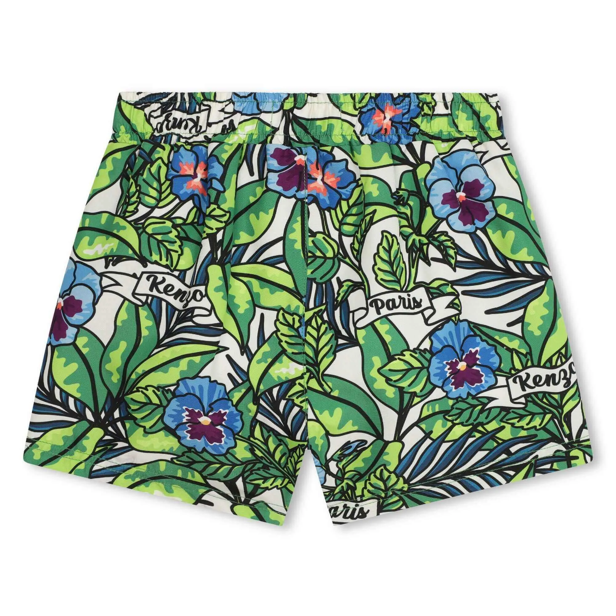 Jungen Grüne Boke Blume Badeshorts