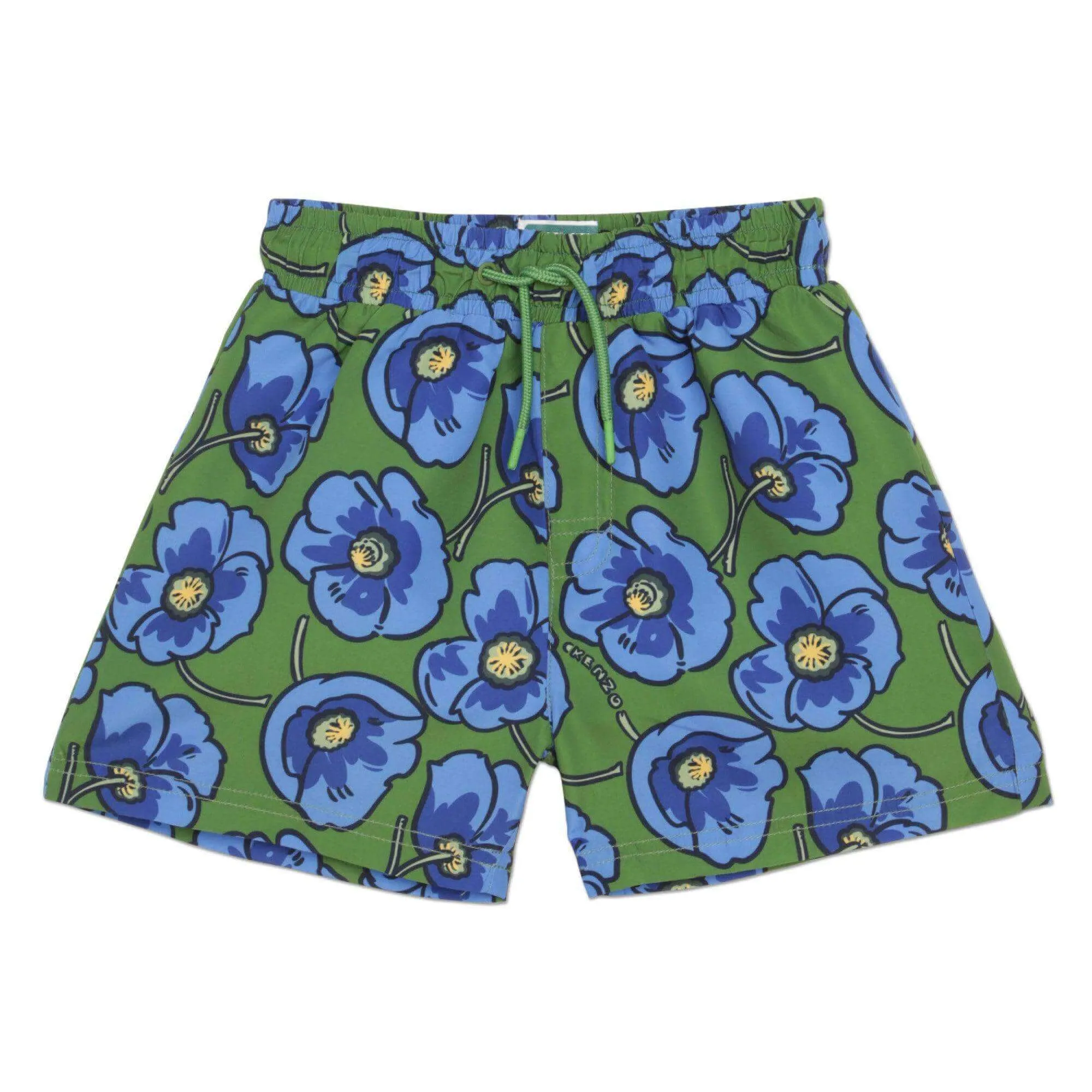 Jungen Grüne Blumen Badeshorts