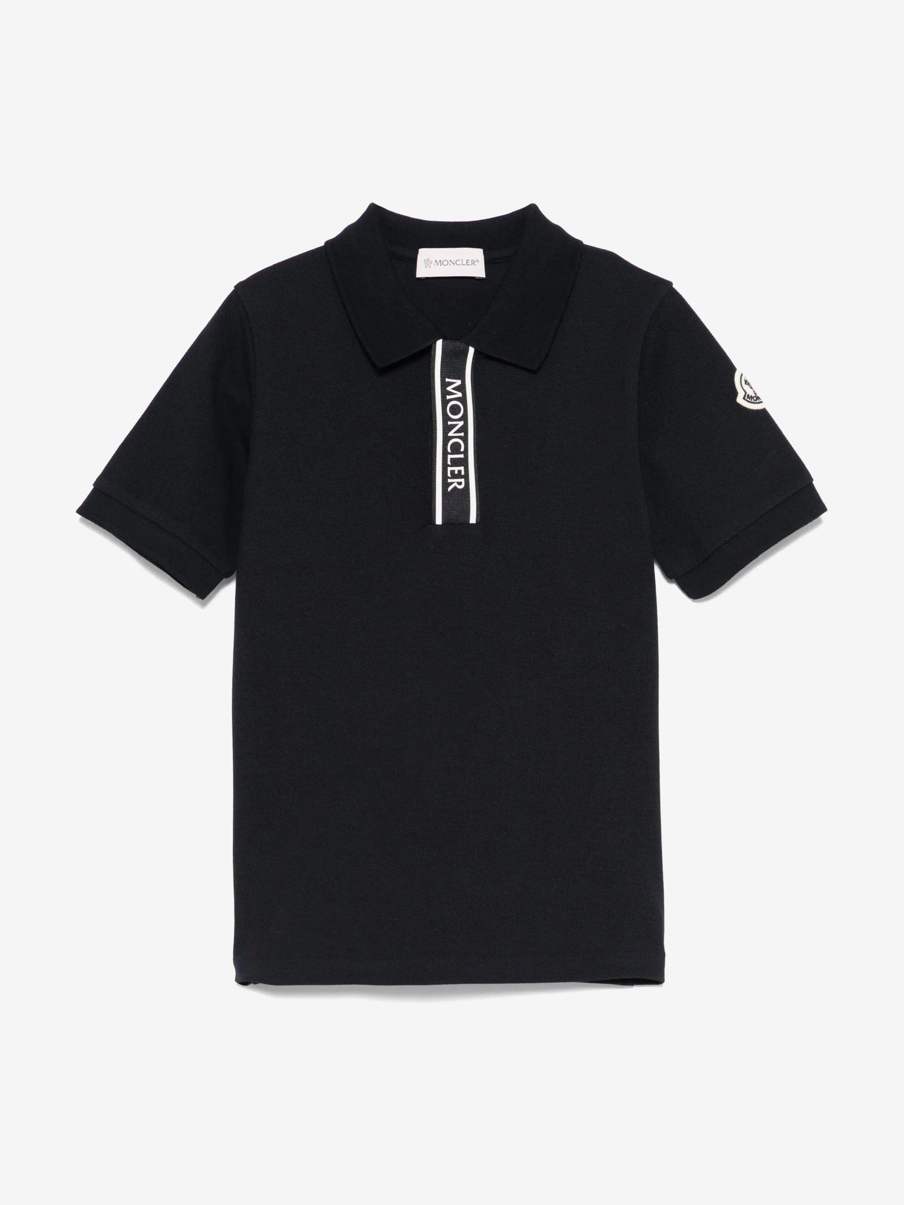 Jungen Logo Polo-Shirt in Marineblau