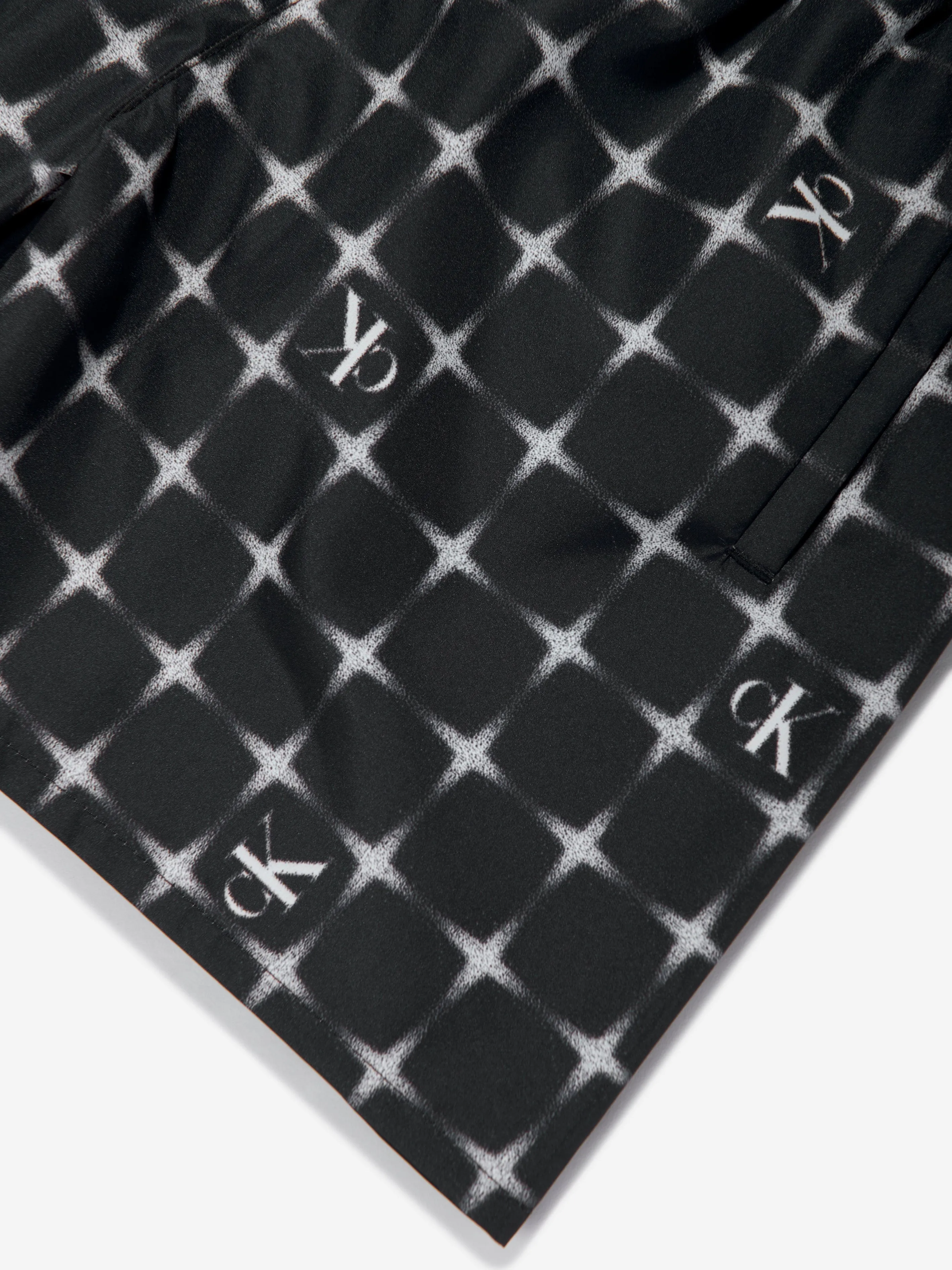 Jungen Badehose mit Logo-Print in Schwarz