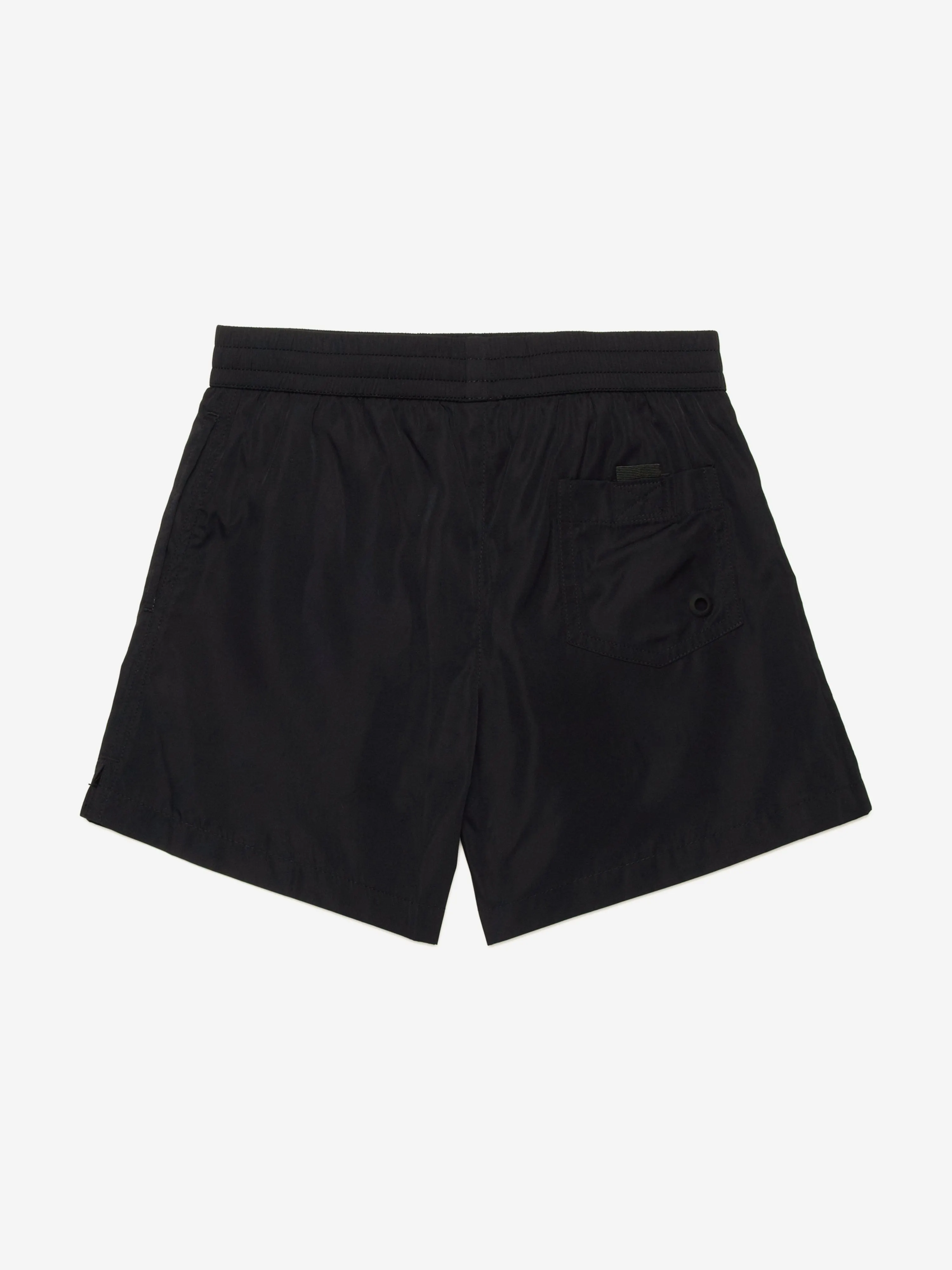 Jungen Logo Badeshorts in Schwarz