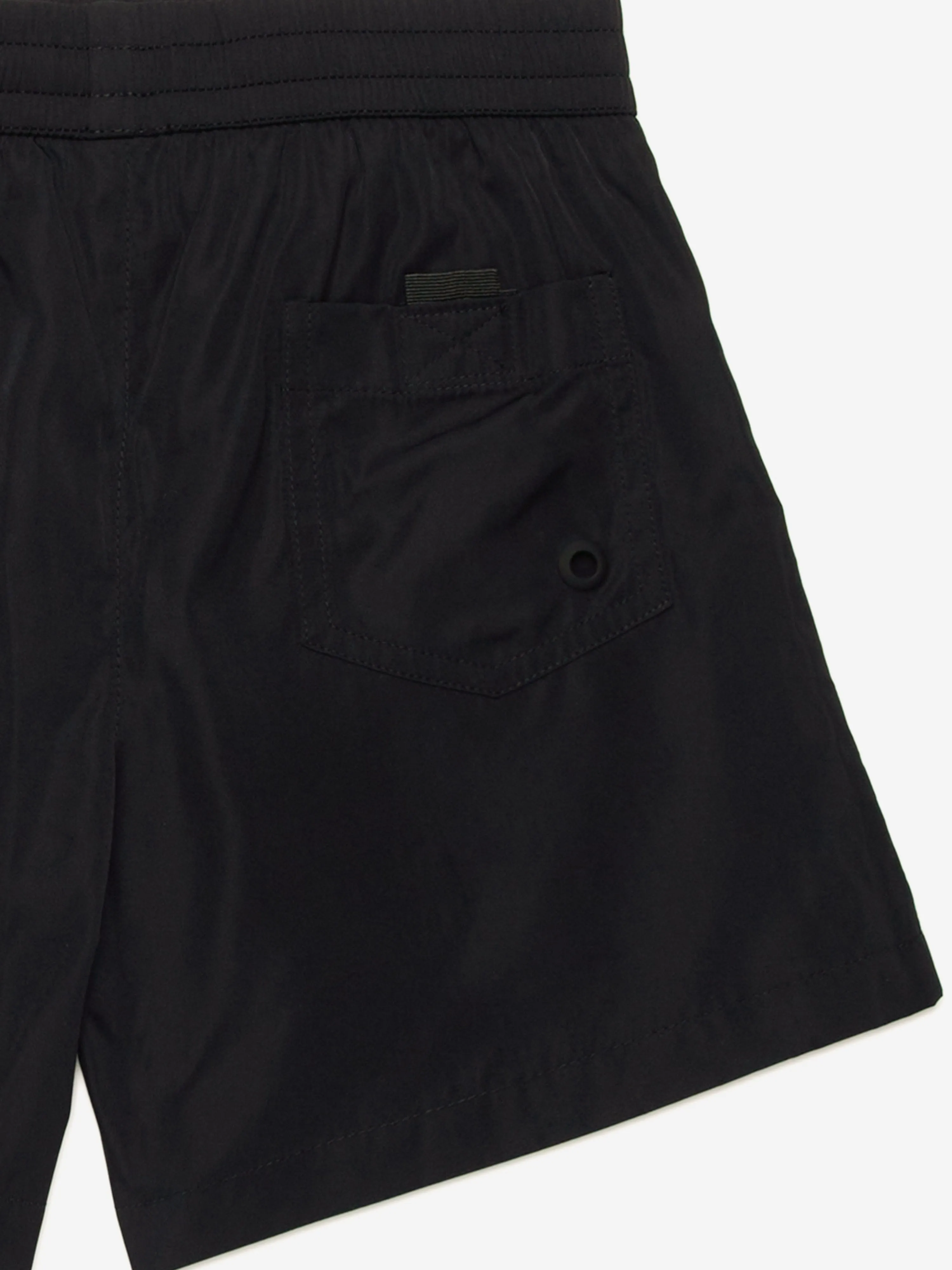 Jungen Logo Badeshorts in Schwarz