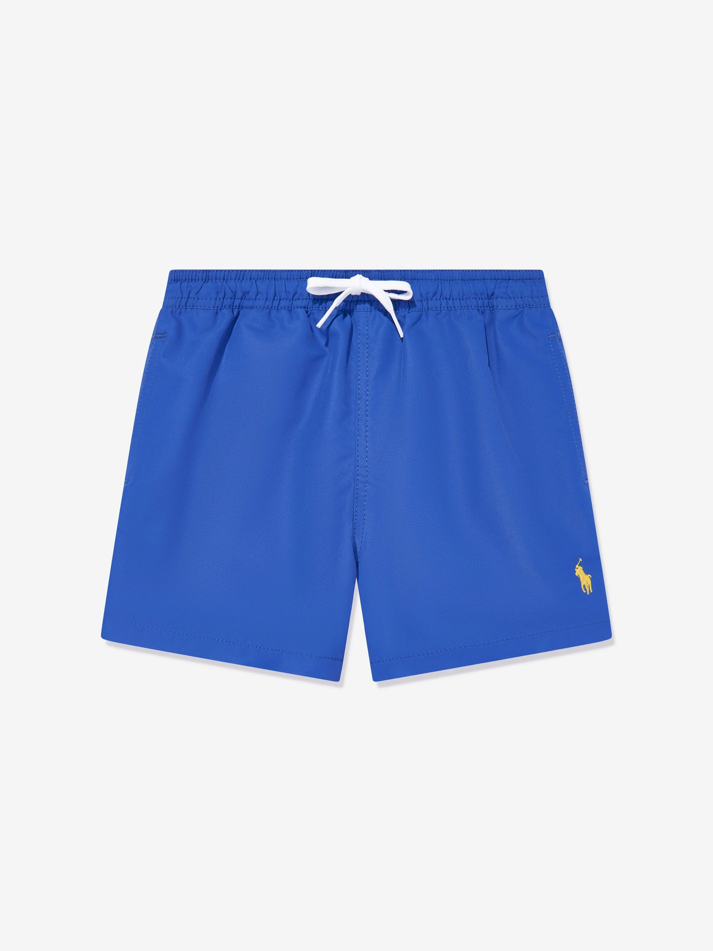 Badehorts für Jungen mit Logo in Blau