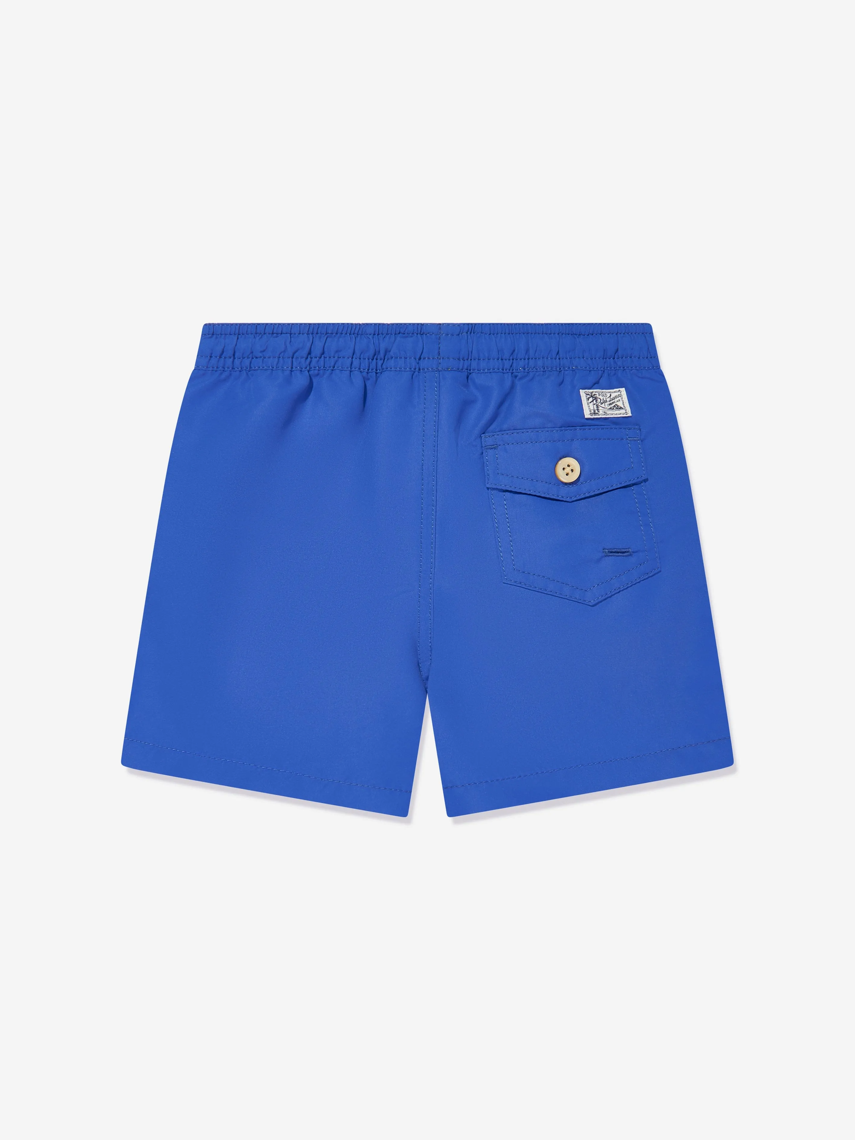 Badehorts für Jungen mit Logo in Blau