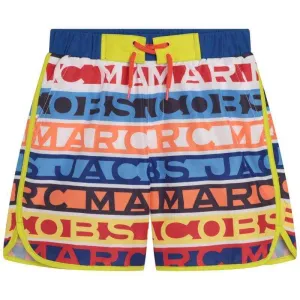 Bunte Logo-Badeshorts für Jungen