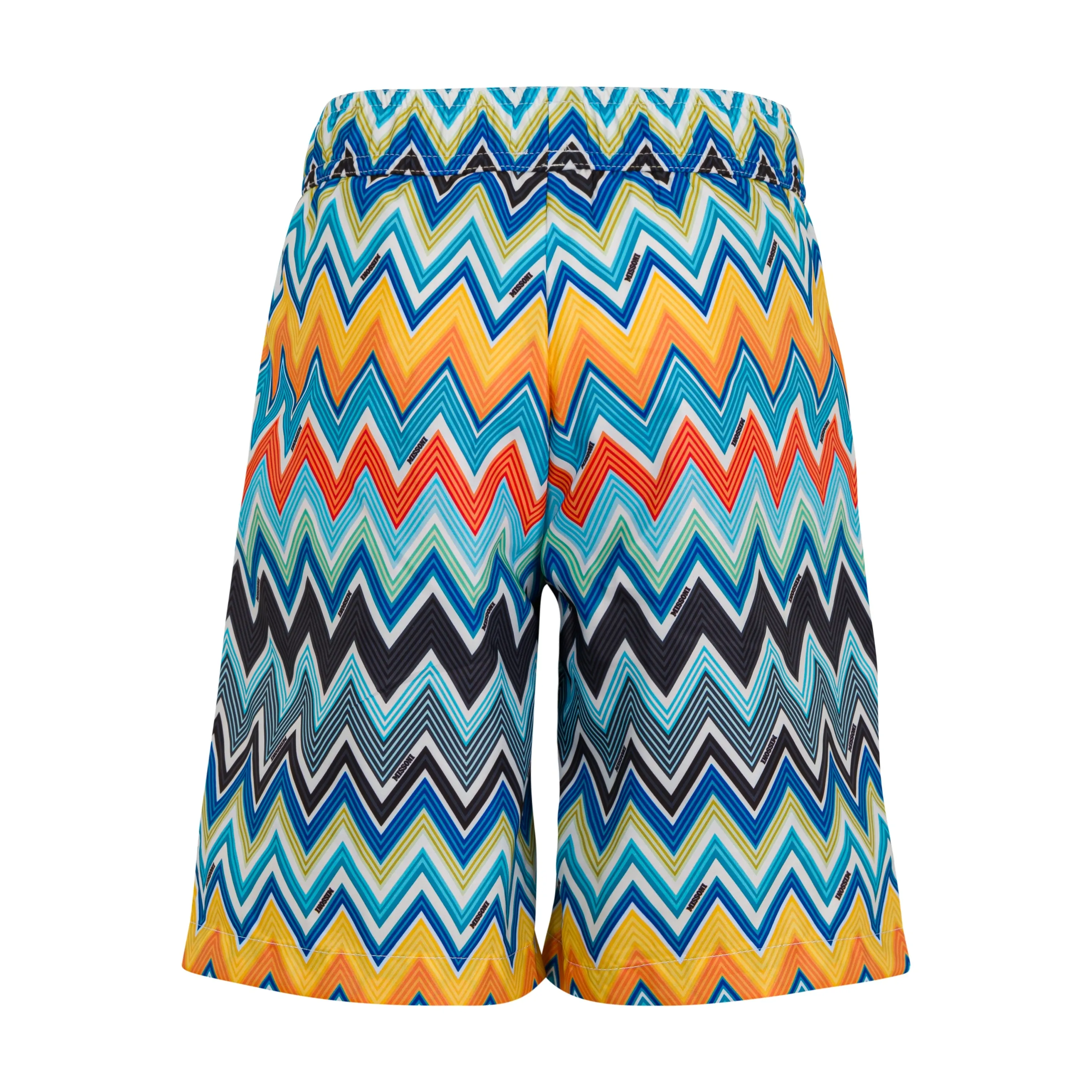 Jungen Badehose mehrfarbig im Zickzack-Muster