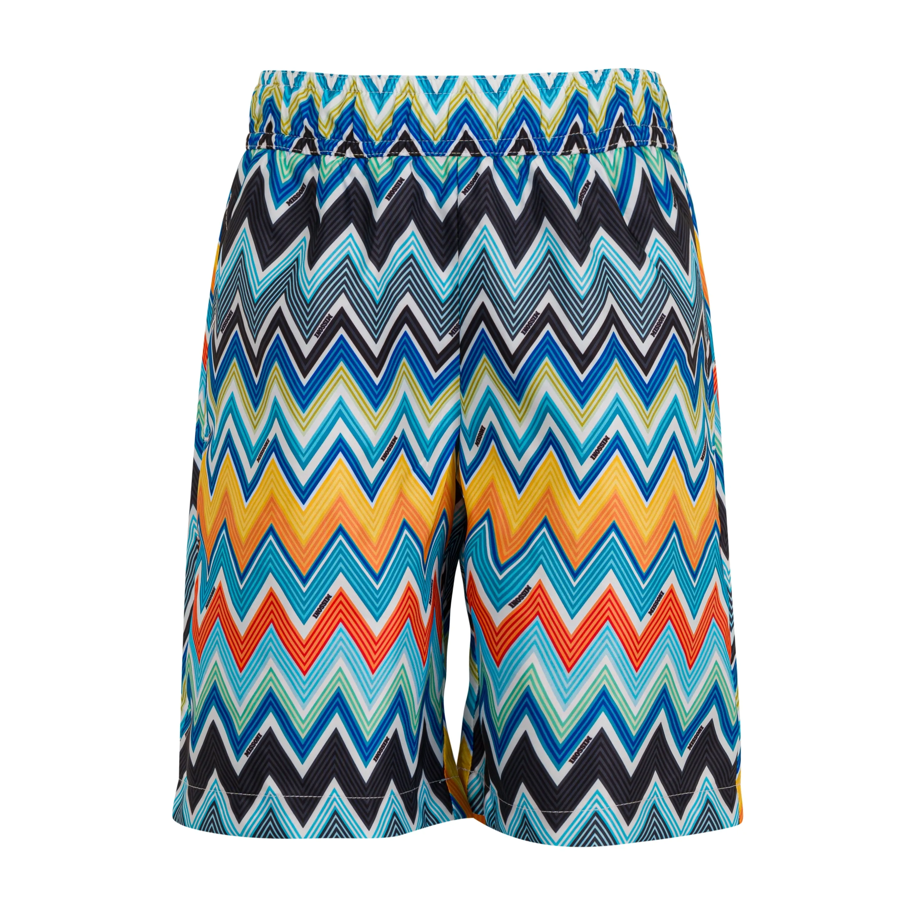 Jungen Badehose mehrfarbig im Zickzack-Muster