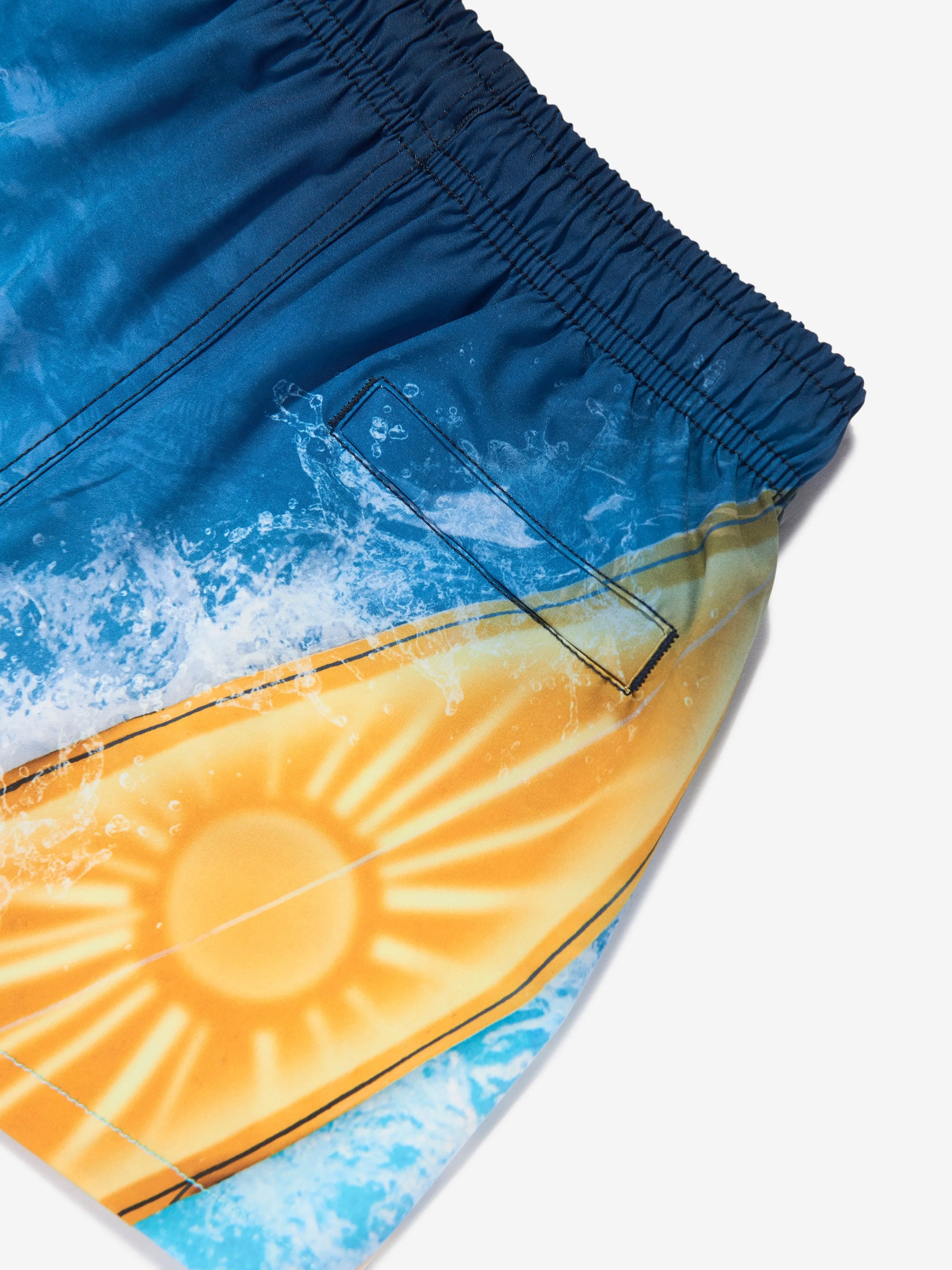 Boys Niko Surf Art Chill Badeshorts in Blau (UPF50 )