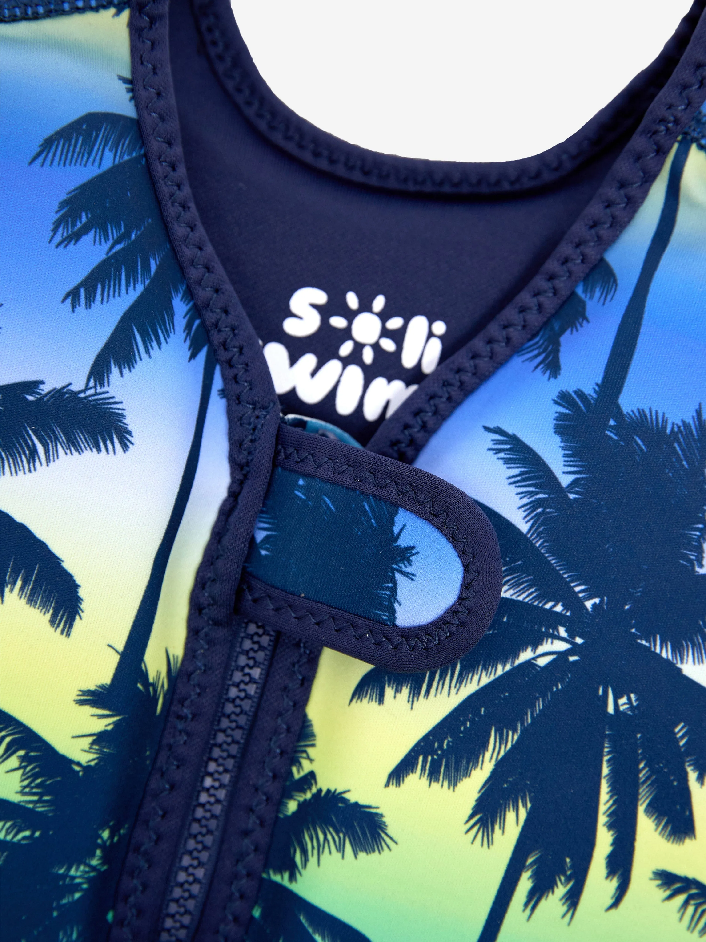 Jungen Palmbaum Schwimmweste in Blau (UPF50 )