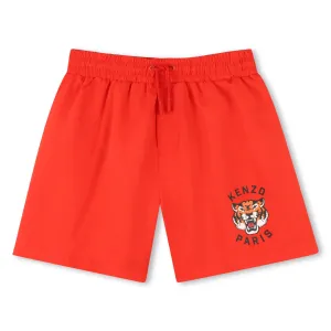 Jungen Badehorts Roter Tiger