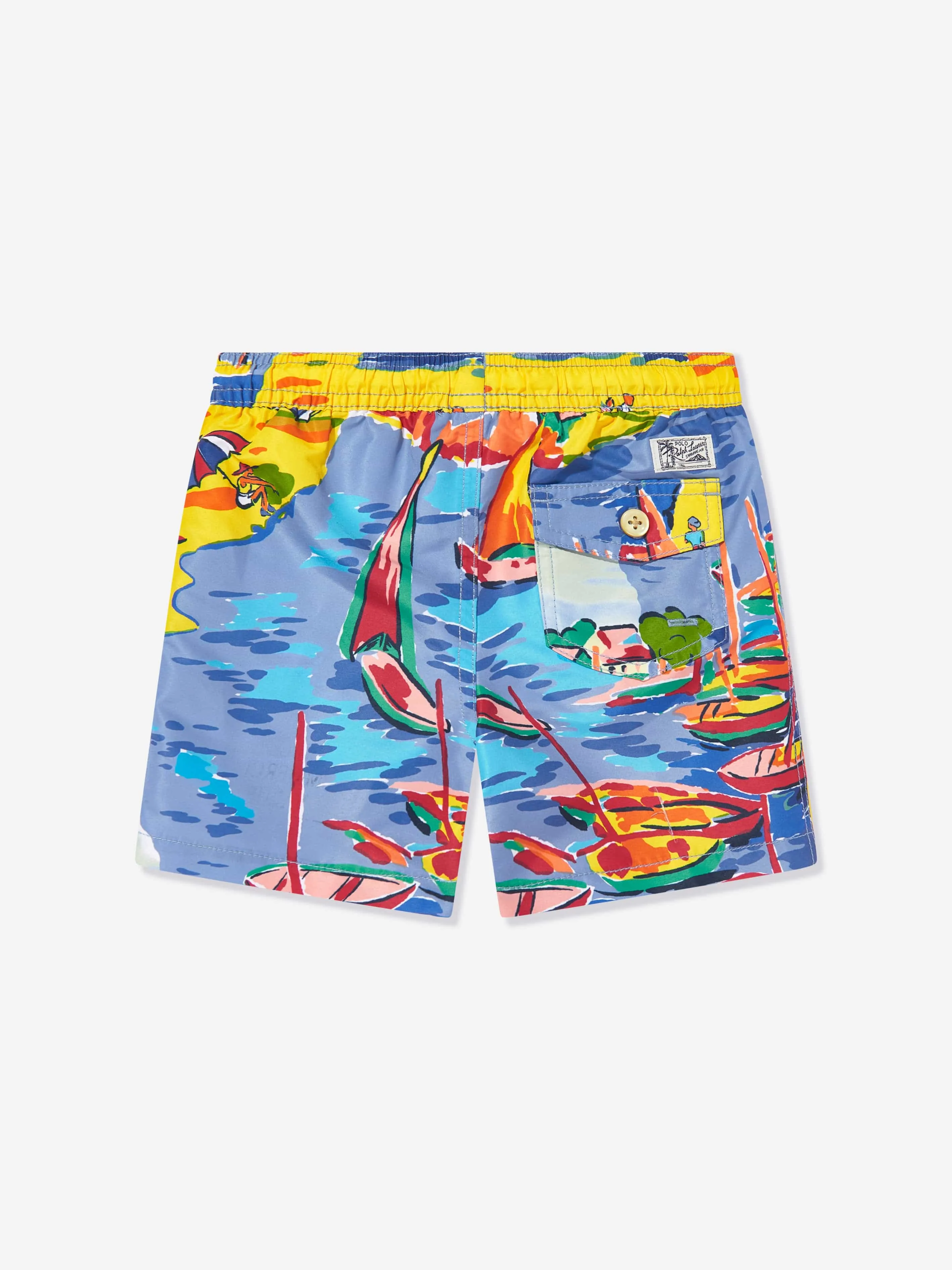 Jungen Badehorts im Mehrfarbdesign - Stranddorf-Oase