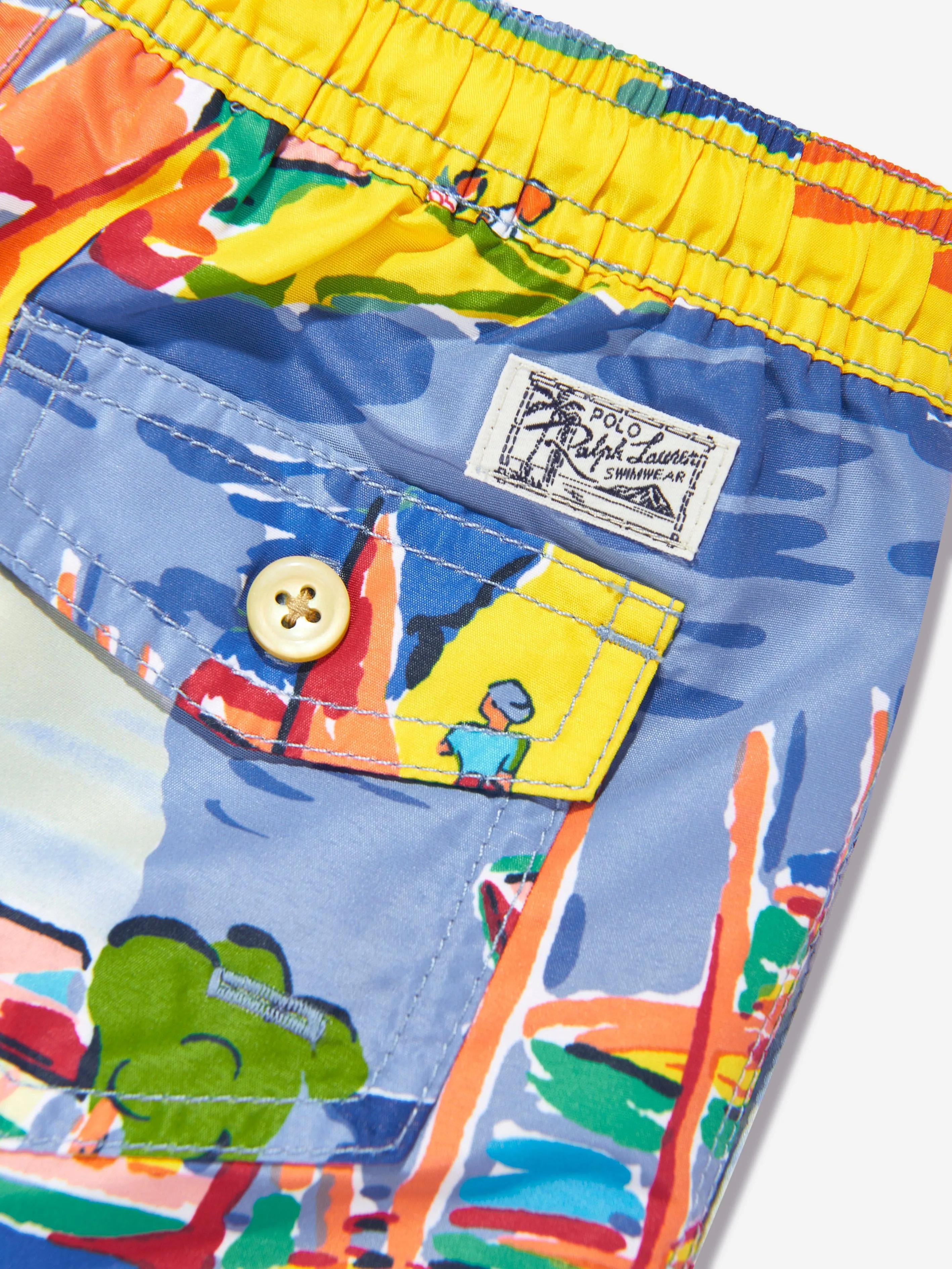 Jungen Badehorts im Mehrfarbdesign - Stranddorf-Oase