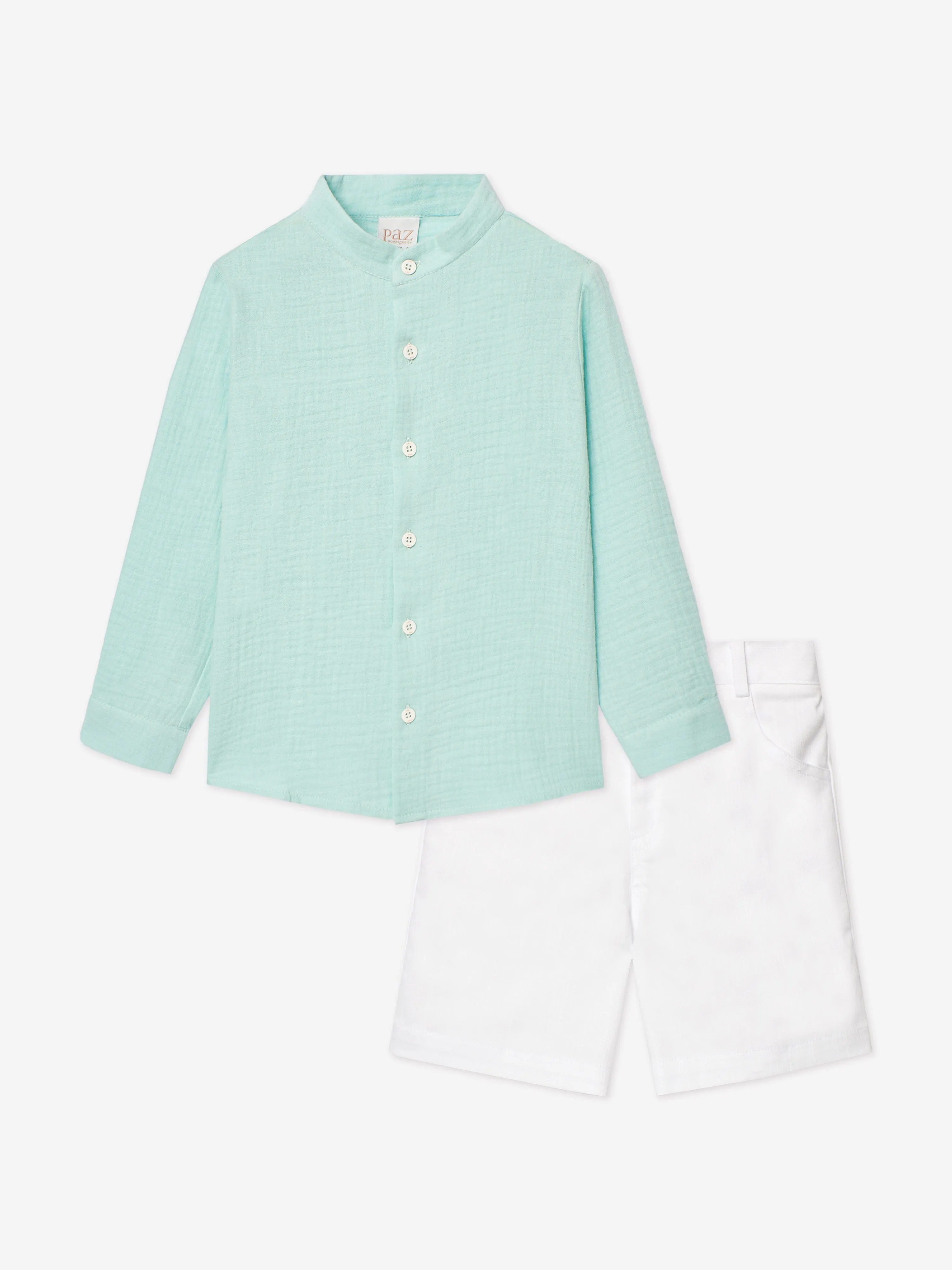 Jungen-Shirt und Shorts-Set in Grün