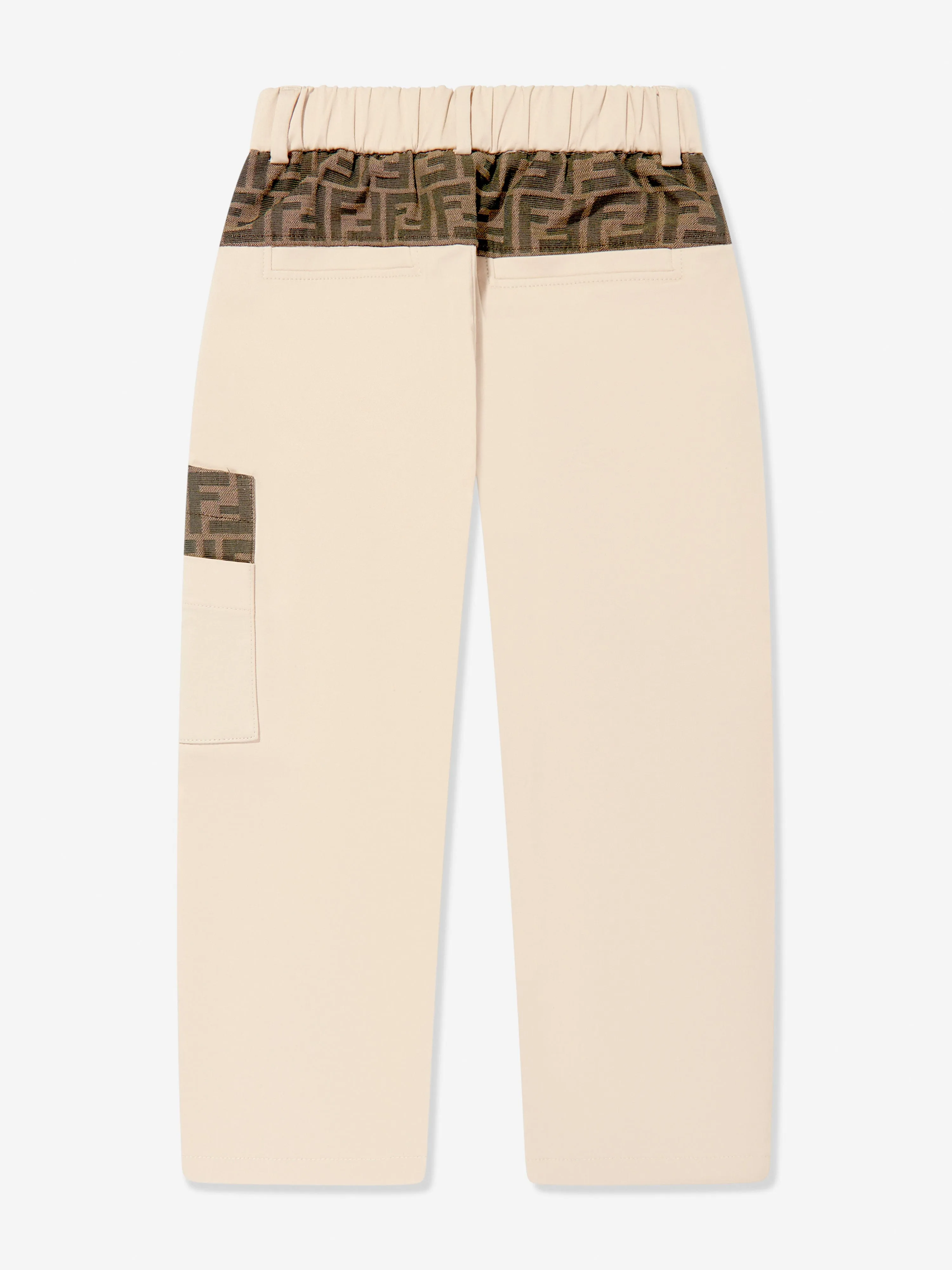 Jungen Stretch-Gabardine-Hose in Beige