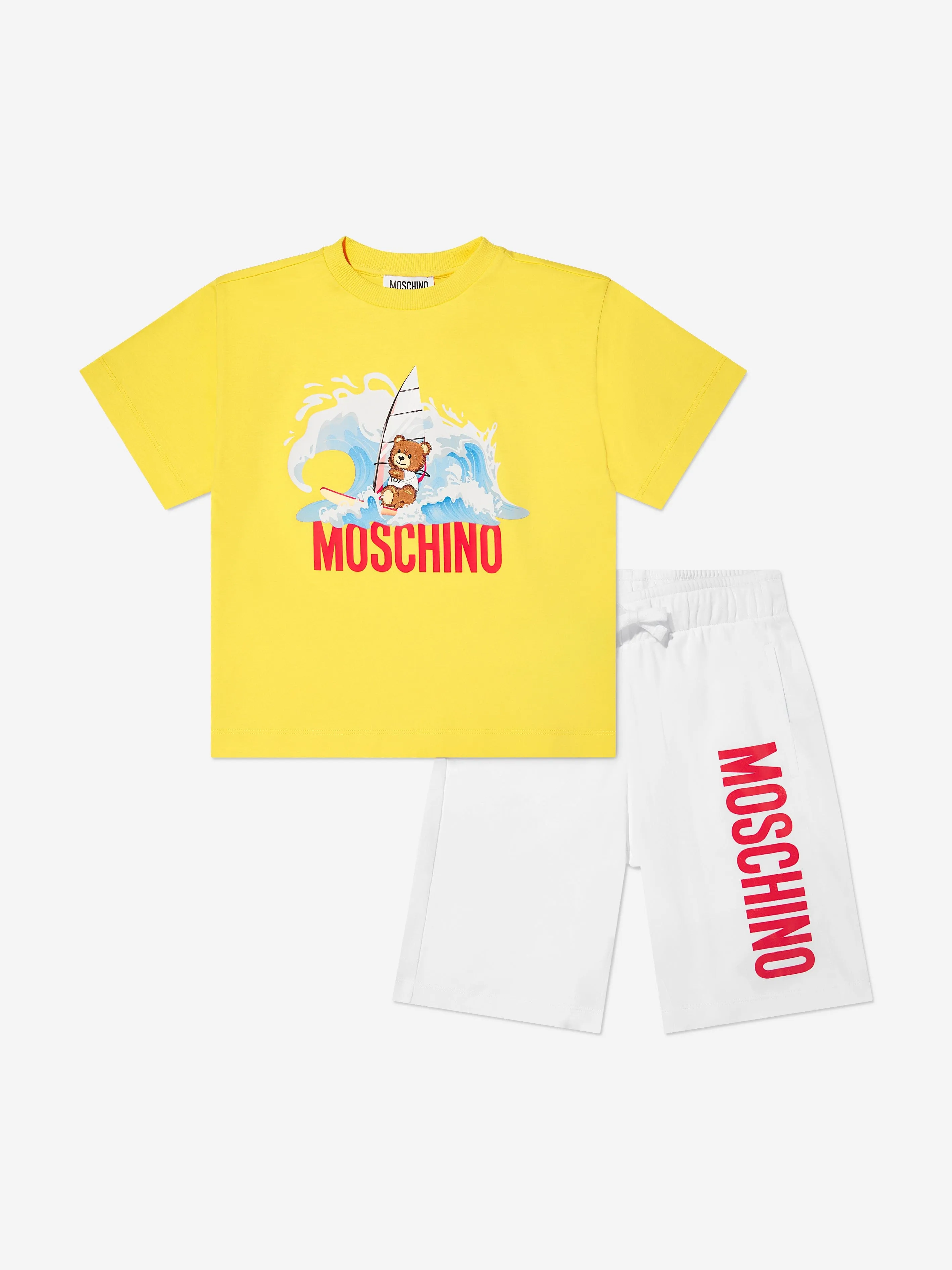 Jungen T-Shirt und Shorts Set in Gelb