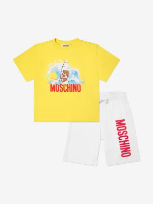 Jungen T-Shirt und Shorts Set in Gelb
