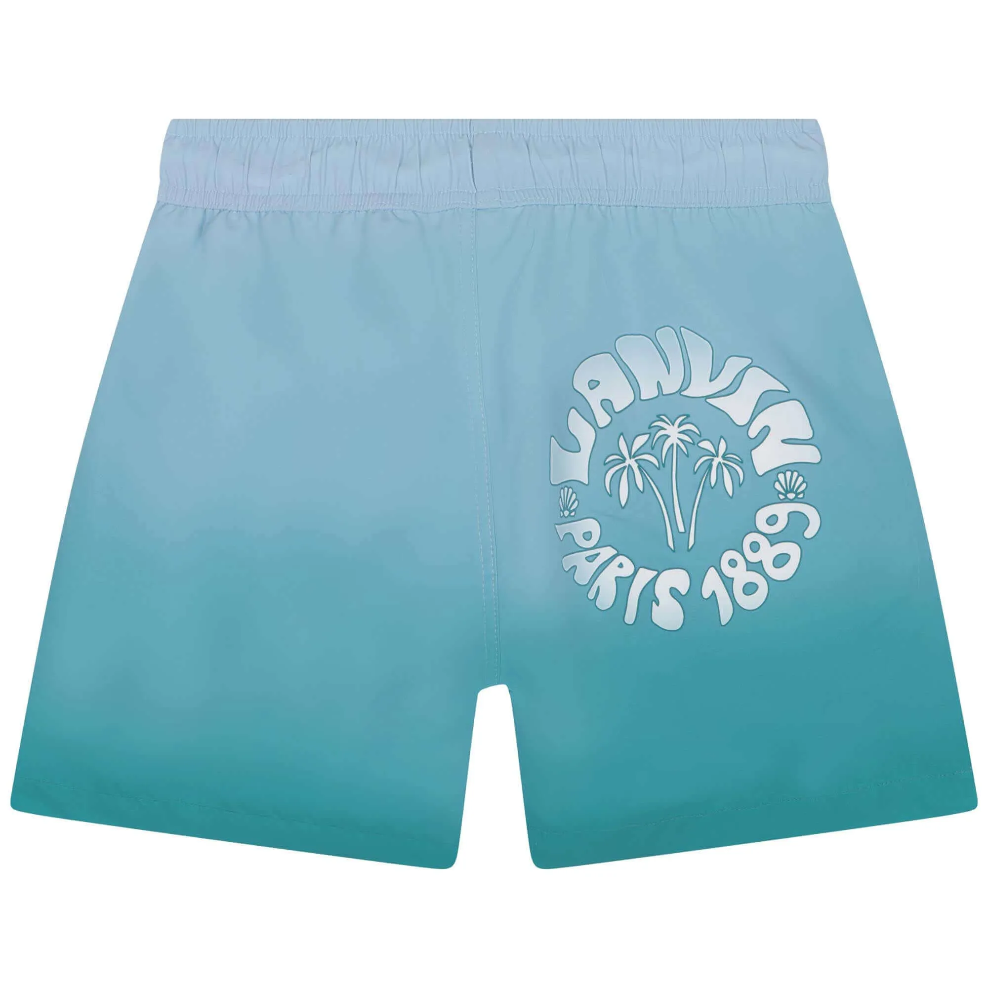 Jungen Badehose in Türkis mit Wellenmuster