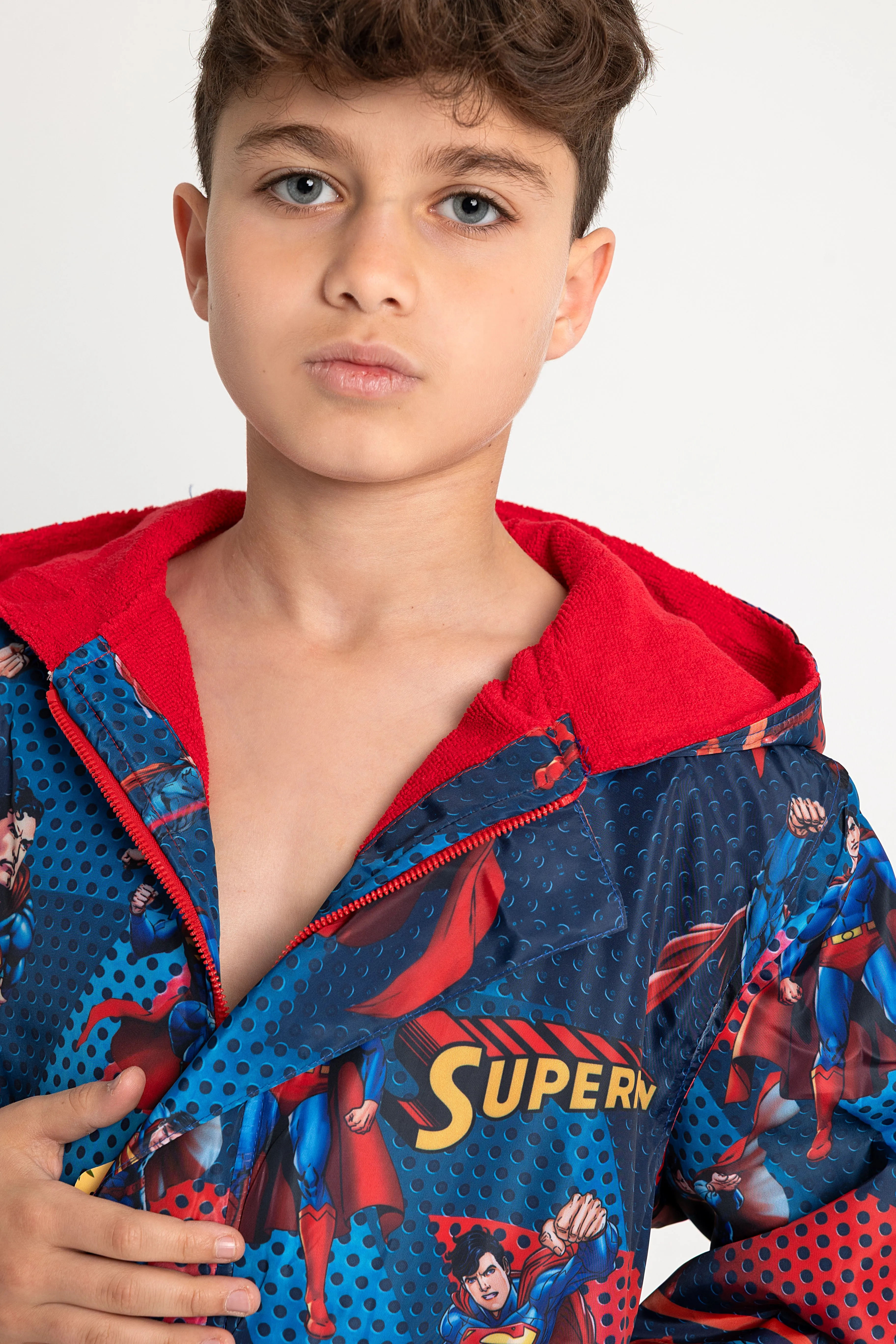 Jungen wasserdichter Bademantel – Superman Design