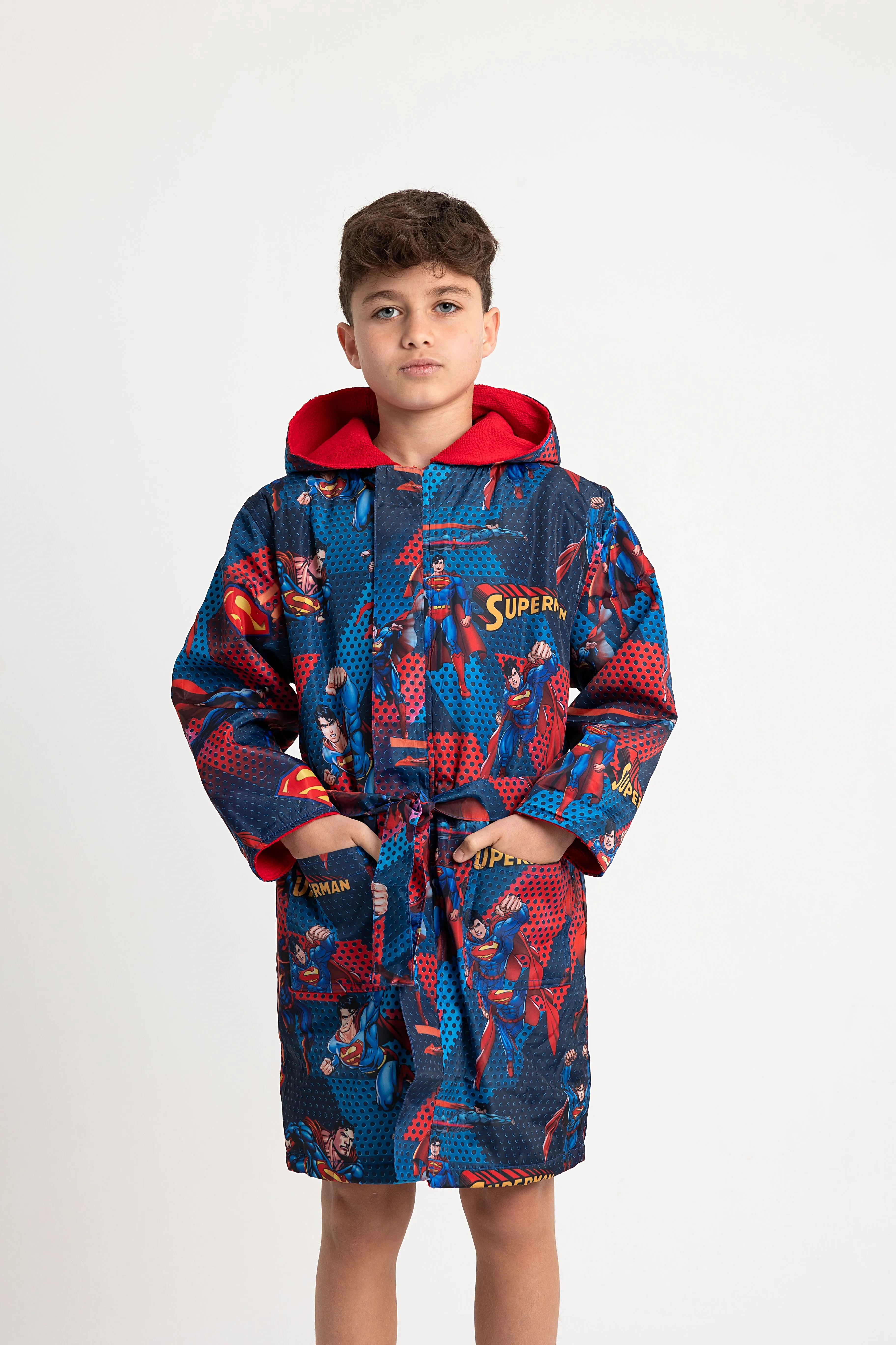 Jungen wasserdichter Bademantel – Superman Design
