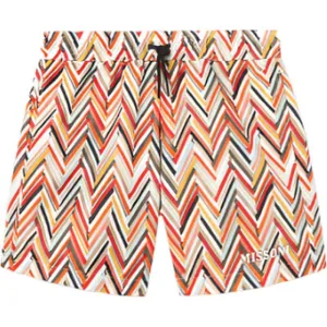 Jungen Badehose mit Zickzack-Muster und Logo