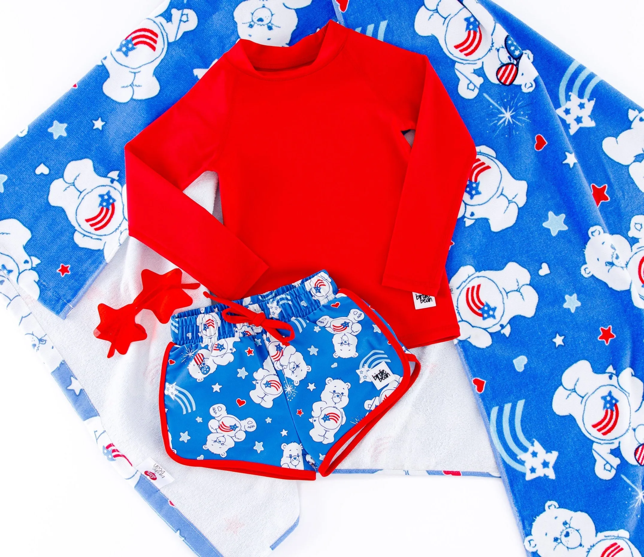 Care Bears™ America Cares Badeshorts für Babys und Kinder_Birdie-Bean