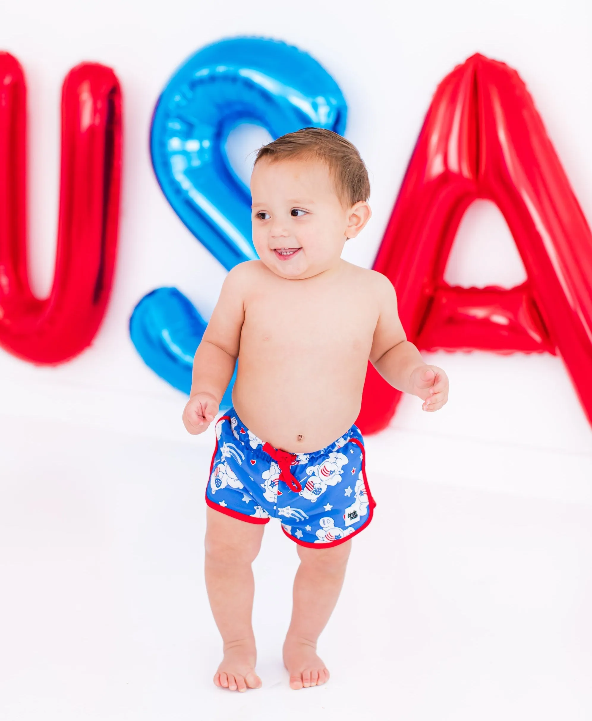 Care Bears™ America Cares Badeshorts für Babys und Kinder_Birdie-Bean