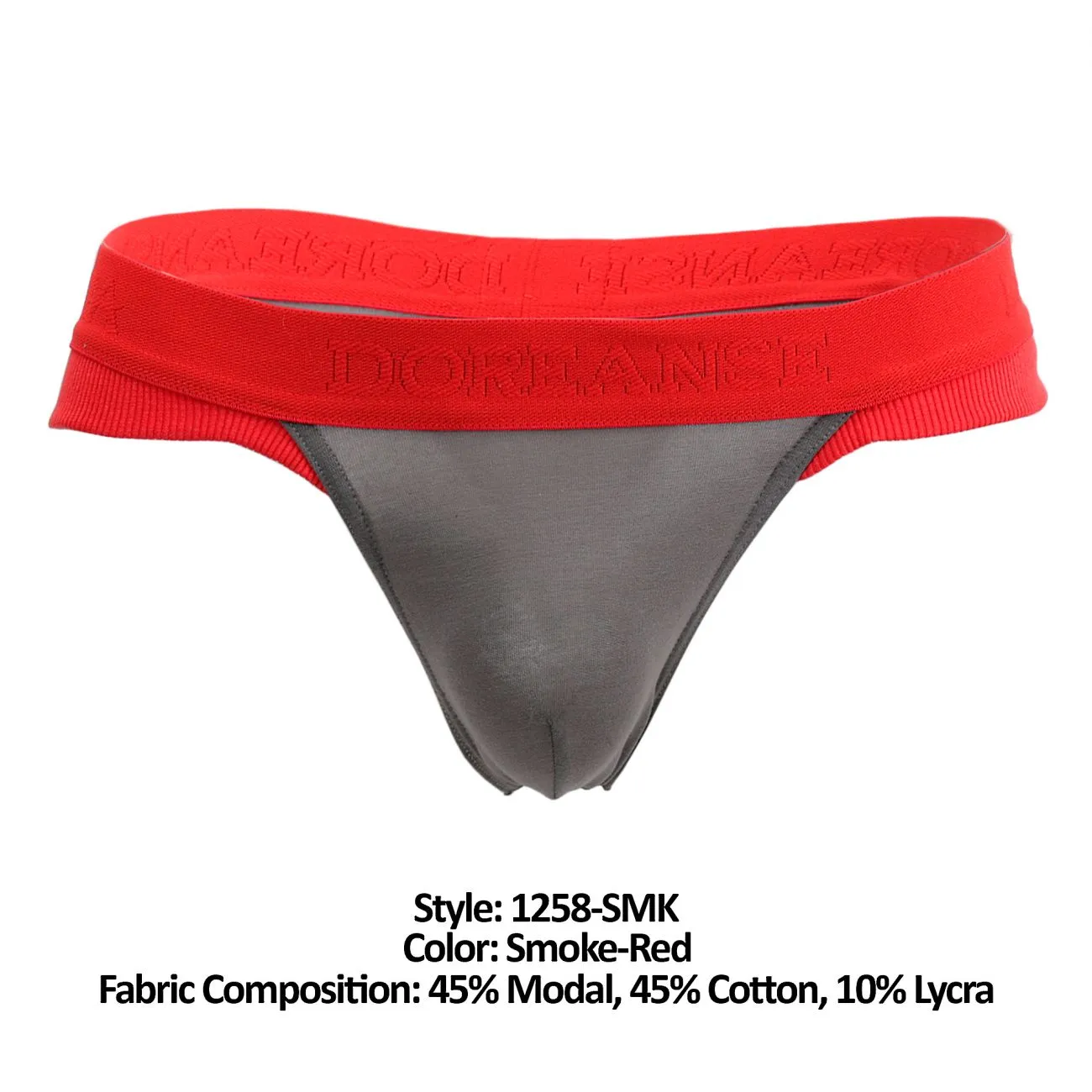 Bekleidung_Doreanse_Herrenunterwäsche Doreanse 1258-SMK Warrior Tanga Farbe Rauch-Rot
