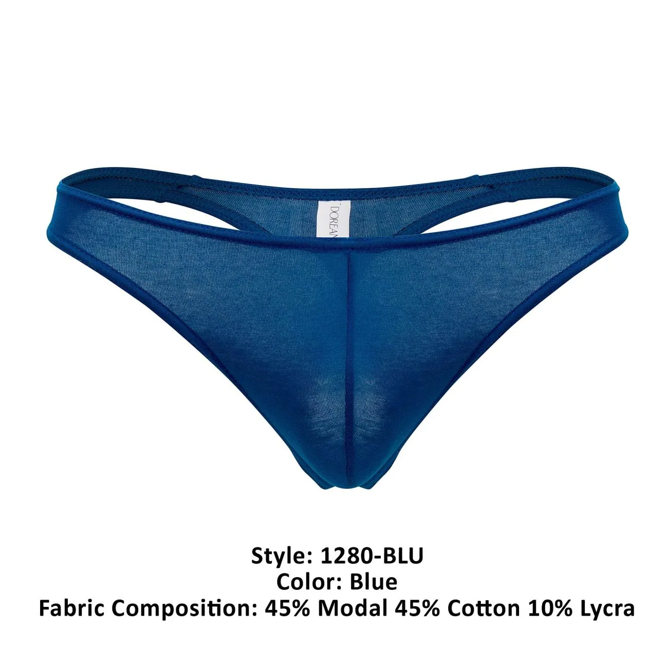 Bekleidung_Doreanse_Herrenunterwäsche Doreanse 1280-BLU Bequeme Tangas Farbe Blau