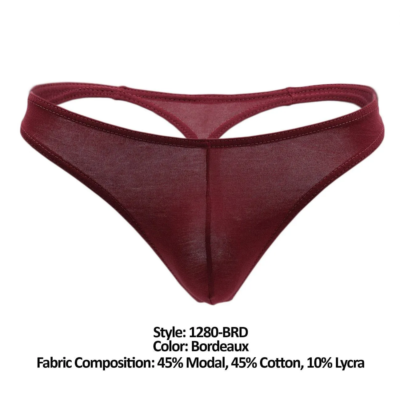 Bekleidung_Doreanse_Herrenunterwäsche Doreanse 1280-BRD Bequemer Tanga Farbe Bordeaux