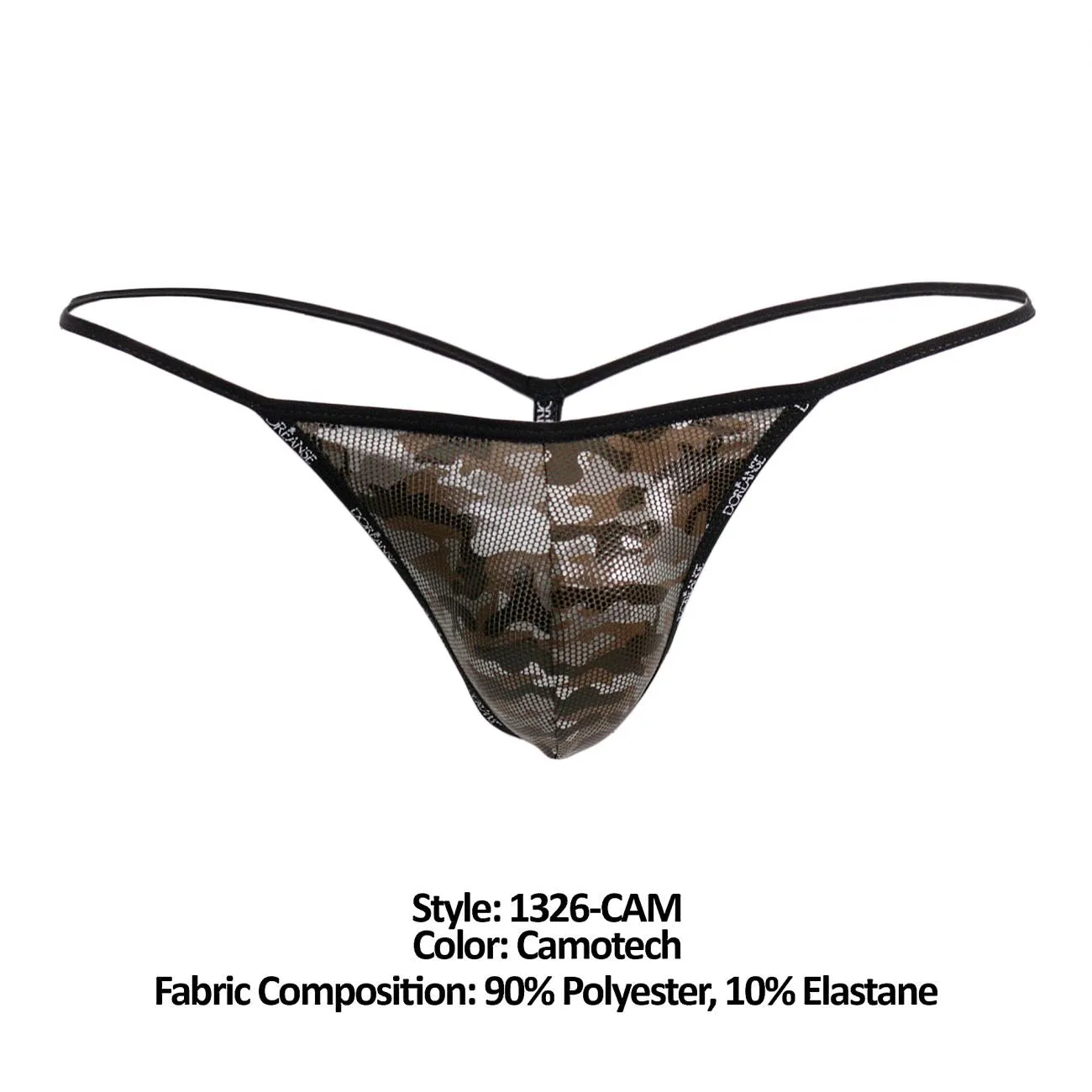 Bekleidung_Doreanse_Herrenunterwäsche Doreanse 1326-CAM Auffälliger G-String Farbe Camotech