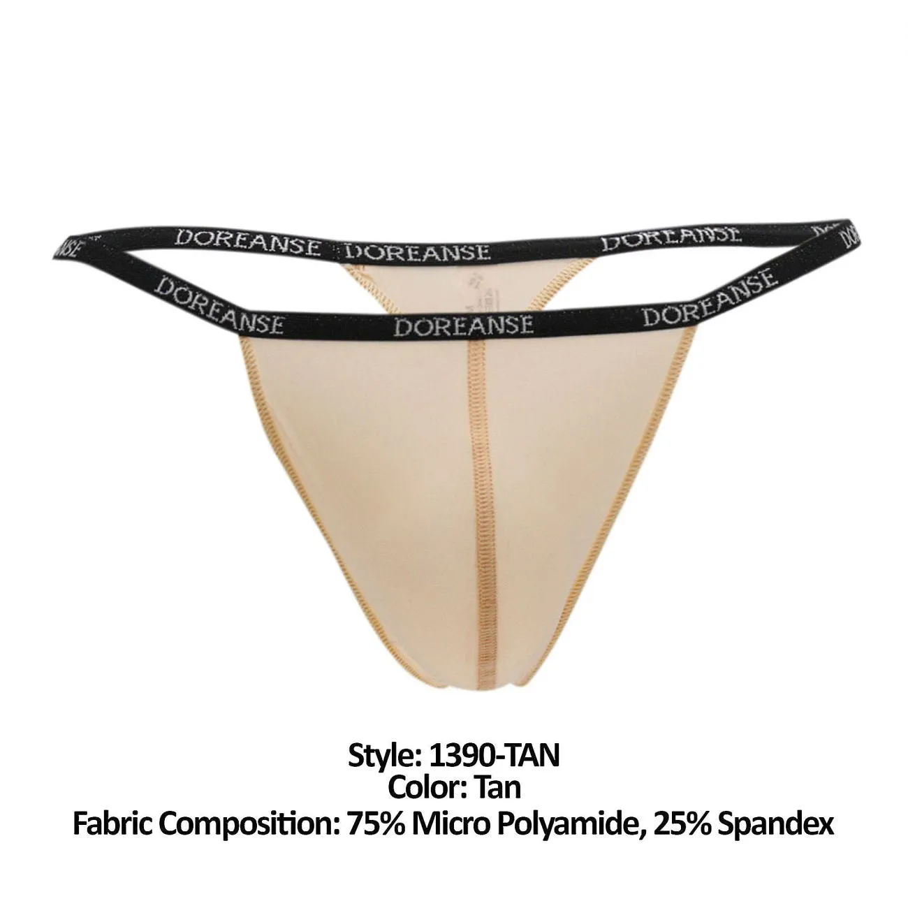 Bekleidung_Doreanse_Herrenunterwäsche Doreanse 1390-BEIGE Aire Tanga Farbe Beige