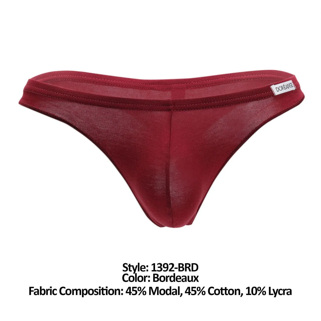 Bekleidung_Doreanse_Herrenunterwäsche Doreanse 1392-BRD Euro-Tanga Farbe Bordeaux