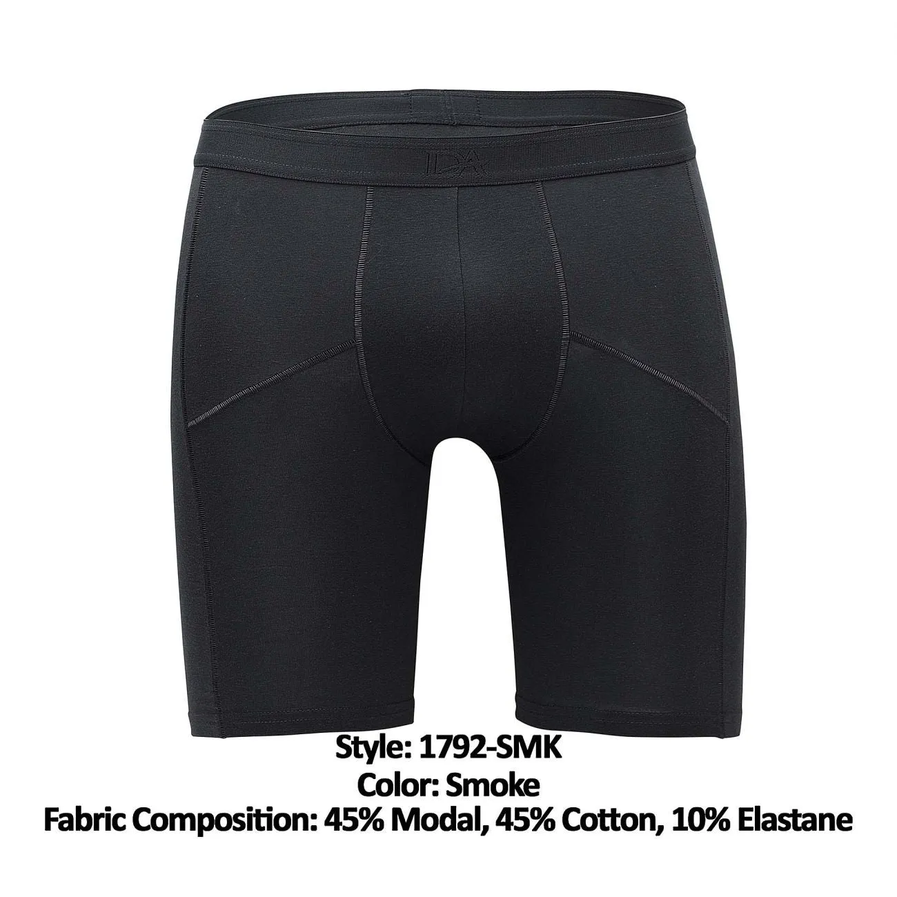 Bekleidung_Doreanse_Herrenunterwäsche Doreanse 1792-SMK Sportliche Boxershorts Farbe Rauch