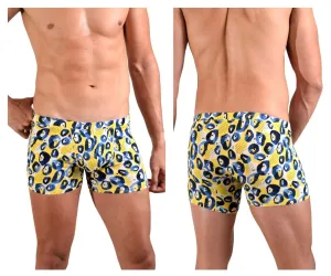 Bekleidung_Doreanse_Herrenunterwäsche Doreanse 1799-PRN Leopardenmuster Boxershorts Farbig bedruckt