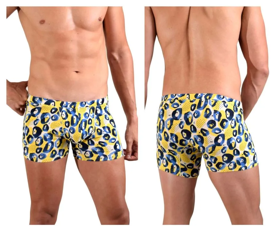 Bekleidung_Doreanse_Herrenunterwäsche Doreanse 1799-PRN Leopardenmuster Boxershorts Farbig bedruckt