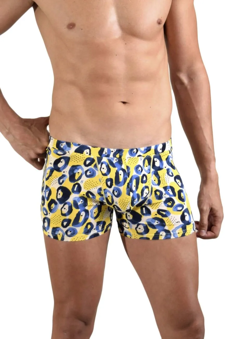 Bekleidung_Doreanse_Herrenunterwäsche Doreanse 1799-PRN Leopardenmuster Boxershorts Farbig bedruckt