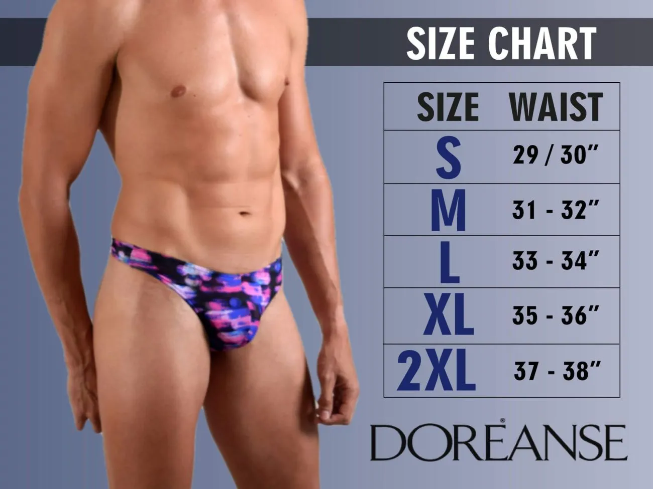 Clothing_Doreanse_Mens Underwear Hang-loose Thongs