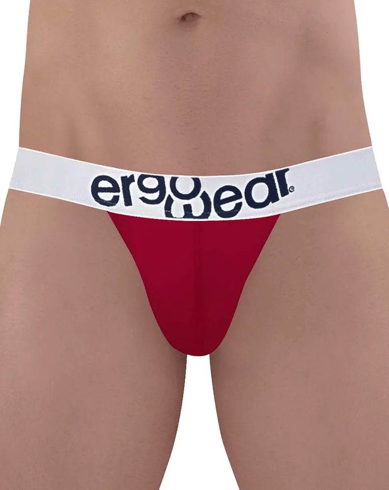 Bekleidung_Ergowear_Herrenunterwäsche Ergowear Ew1478 Max Baumwolle Tangas Granatrot
