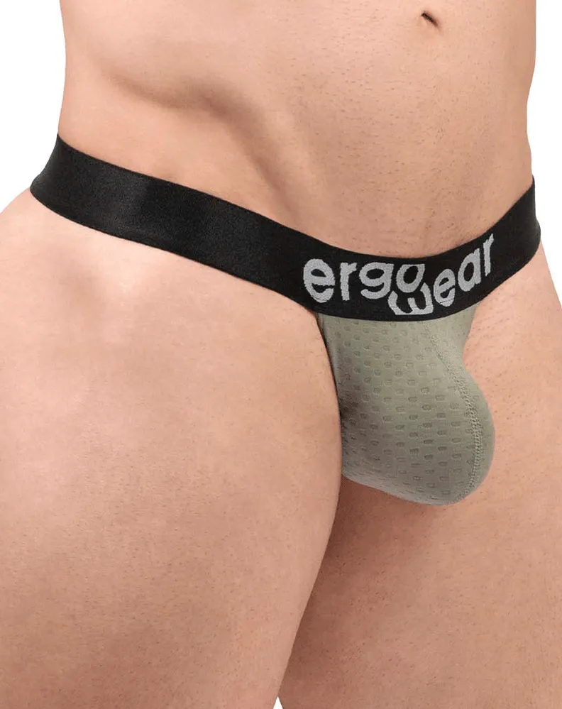 Bekleidung_Ergowear_Herrenunterwäsche Ergowear Ew1677 Max Flow Tanga Rauchgrün