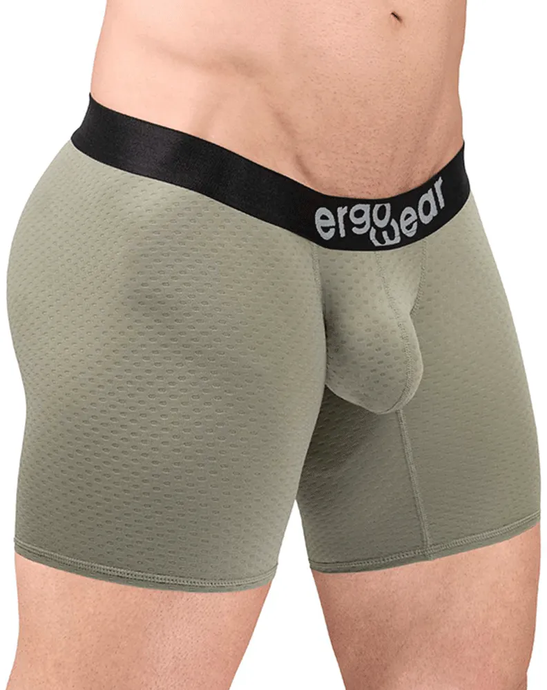 Bekleidung_Ergowear_Herrenunterwäsche Ergowear Ew1680 Max Flow Boxershorts Rauchgrün