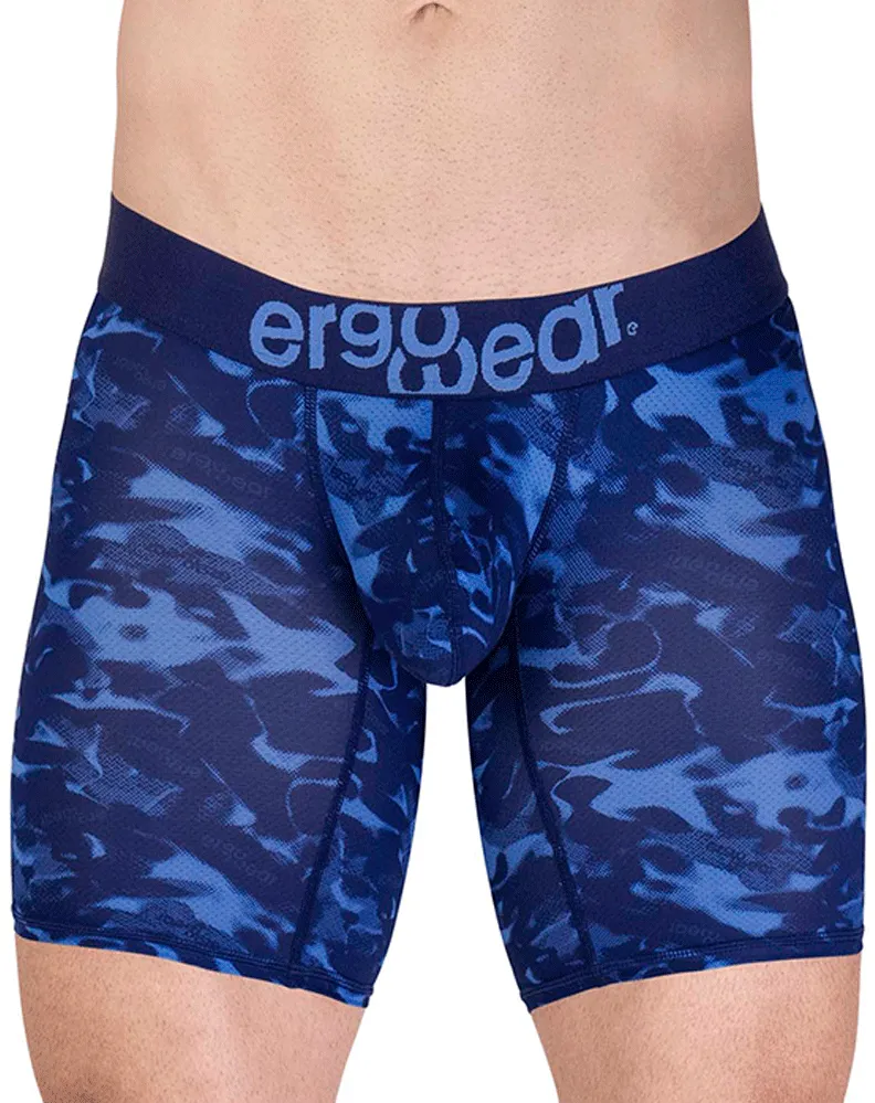 Bekleidung_Ergowear_Herrenunterwäsche Ergowear Ew1721 Max Se Camo Boxershorts Blau