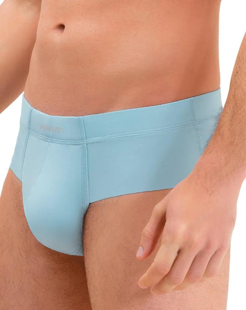 Bekleidung_Hawai Herrenunterwäsche Hawai 42141 Einfarbige Hip Briefs Hellblau