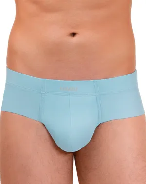 Bekleidung_Hawai Herrenunterwäsche Hawai 42141 Einfarbige Hip Briefs Hellblau