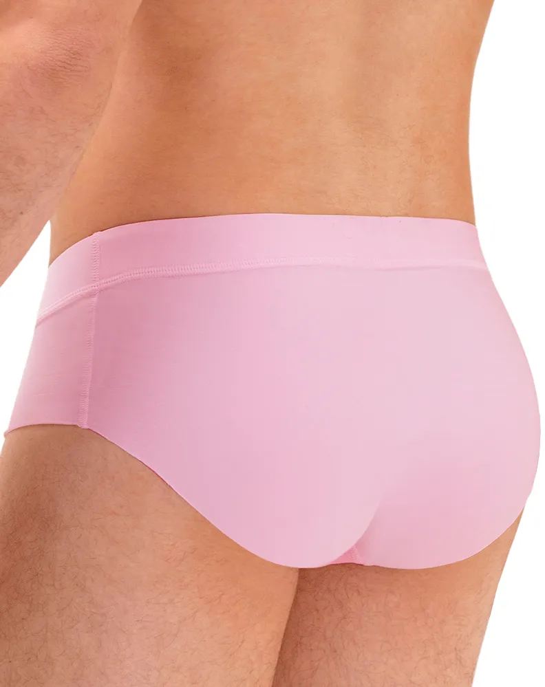 Bekleidung_Hawai Herrenunterwäsche Hawai 42141 Einfarbige Hip Briefs Rosa