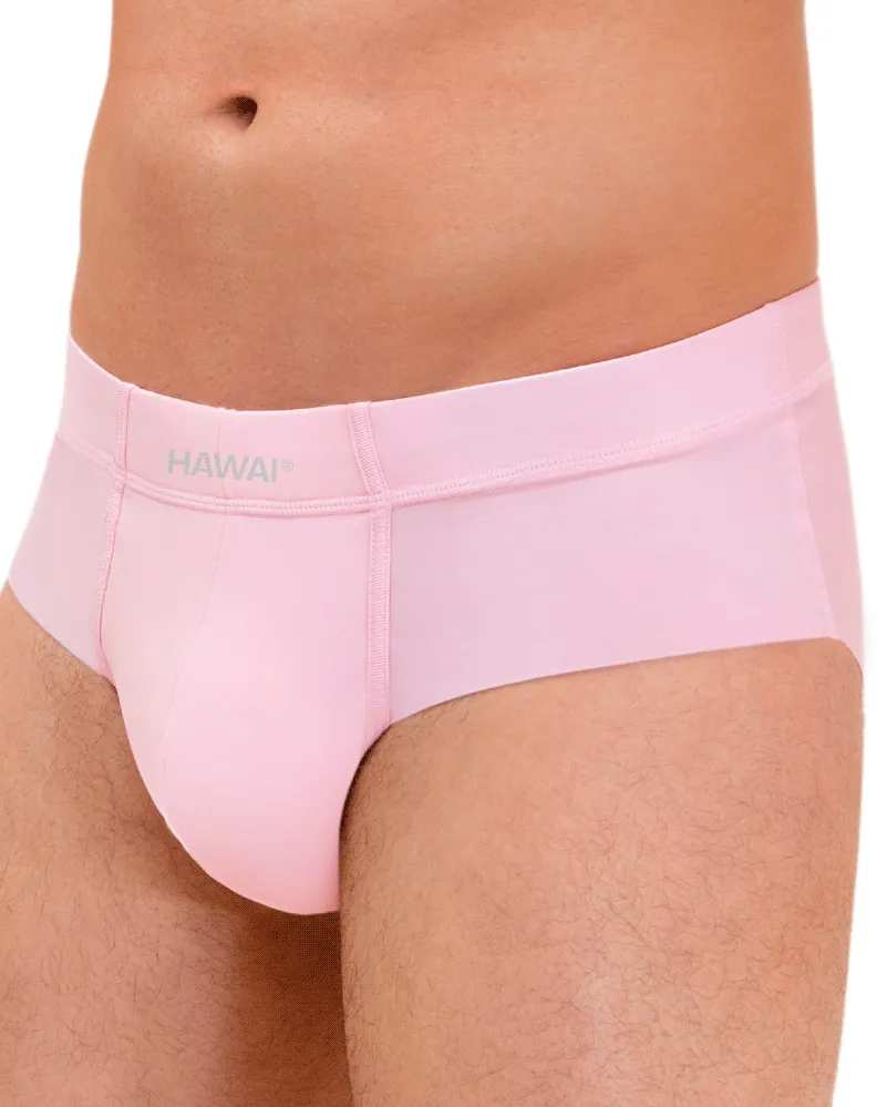 Bekleidung_Hawai Herrenunterwäsche Hawai 42141 Einfarbige Hip Briefs Rosa
