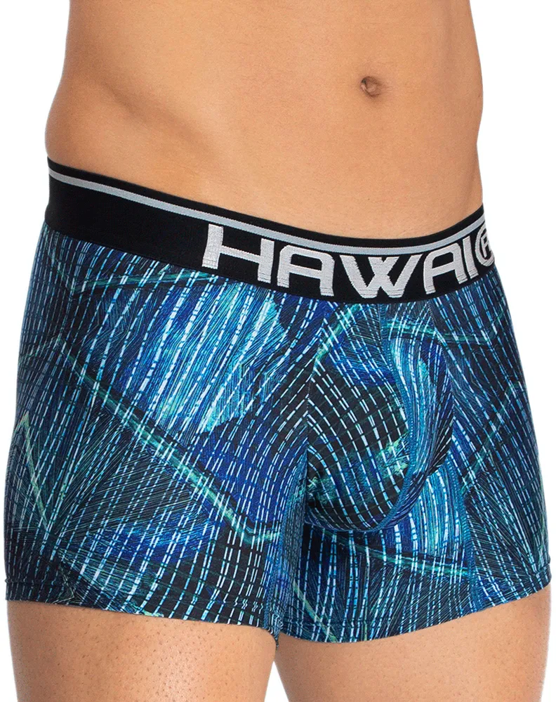 Bekleidung_Hawai Herrenunterwäsche Hawai 42173 Bedruckte Mikrofaser-Boxershorts Königsblau