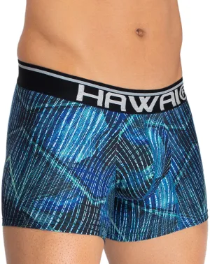 Bekleidung_Hawai Herrenunterwäsche Hawai 42173 Bedruckte Mikrofaser-Boxershorts Königsblau