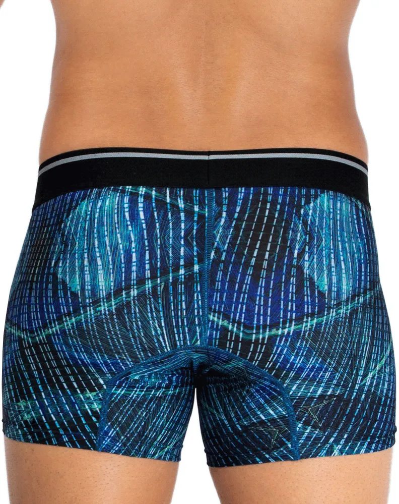 Bekleidung_Hawai Herrenunterwäsche Hawai 42173 Bedruckte Mikrofaser-Boxershorts Königsblau