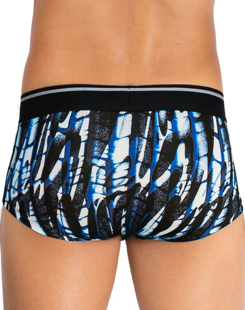 Bekleidung_Hawai_Herren Unterwäsche Hawai 42182 Bedruckte Mikrofaser-Slip Dark Blue