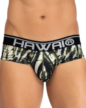 Bekleidung_Hawai Herrenunterwäsche Hawai 42192 Bedruckte Mikrofaser-Hüftslips Militärgrün